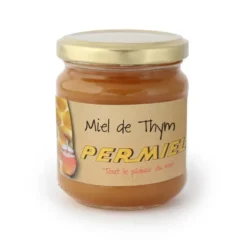 Miel de thym conventionnel bio dans pot en verre de 250 g