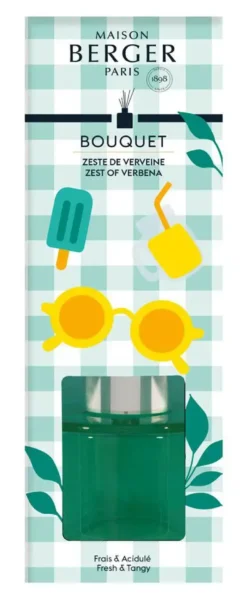 Mini bouquet parfumé senteur menthe zeste de verveine Maison Berger Paris - 90 ml