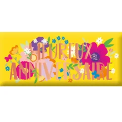 Mini tablette chocolat lait « Heureux Anniversaire » Art Grafik - 30 g