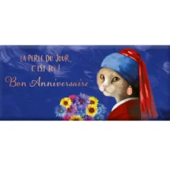 Mini tablette chocolat lait "La perle du jour, c'est toi !" Art Grafik - 30 g