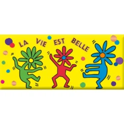 Mini tablette chocolat lait « La vie est belle » Art Grafik - 30 g