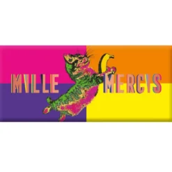 Mini tablette chocolat lait « Mille Mercis » Art Grafik - 30 g