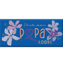 Mini tablette chocolat lait « Pour mon Papa adoré » Art Grafik - 30 g