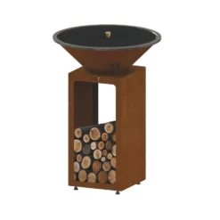 Mini étouffoir pour brasero B.B.O 58 coloris noir en acier brut Oyat - Ø 58 cm