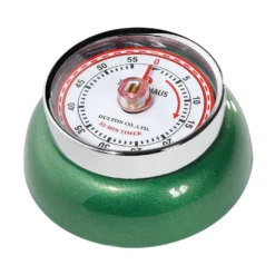 Minuteur de cuisine en métal vert Speed - Ø 9,2 x H 4 cm