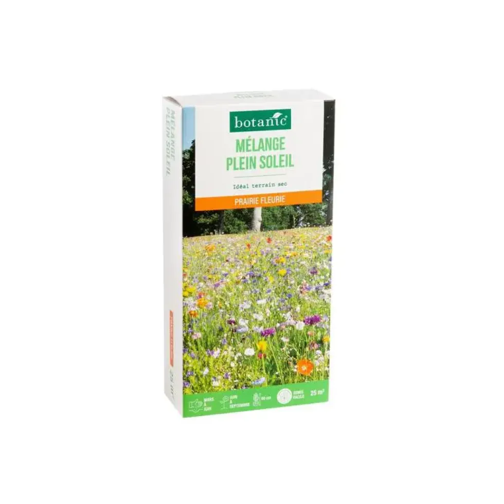 Mélange de graines plein soleil botanic® - graines à semer (25 m²)