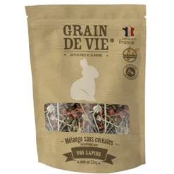 Mélange sans céréales pour lapins Grain de vie – 1,3 kg