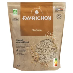 Muesli croustillant nature bio Favrichon - 1 kg
