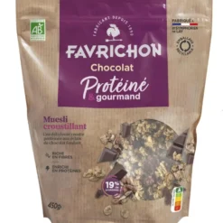 Muesli croustillant protéiné chocolat bio Favrichon - 450 g
