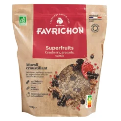 Muesli croustillant superfruits Favrichon - 400 g