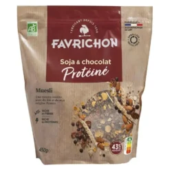 Muesli protéiné bio soja et chocolat Favrichon - 450 g