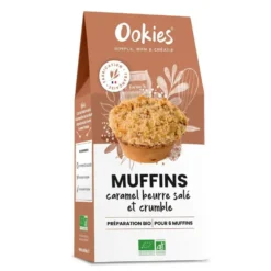Muffins caramel beurre salé et crumble Ookies - 350 g