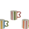 Mug avec rayures multicolores Dolomite - 12,5 x 5,8 x H 9,8 cm