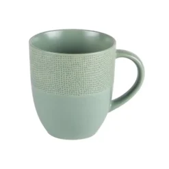 Mug en grès effet martelé vert Vesuvio - Ø 9 cm x H 10 cm
