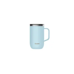 Mug isotherme coloris bleu en inox Qwetch - 470 ml