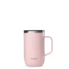 Mug isotherme en inox recyclé Matt Qwetch Matt rose pastel - 470 ml