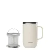 Mug isotherme en inox recyclé Qwetch Active Matt sable - 470 ml