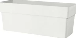 Muret en plastique injecté blanc Deroma Like R - 99 x 38 x 39 cm