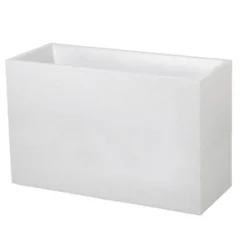 Muret Graphit blanc cérusé L.100 x l.40 x H.60 cm