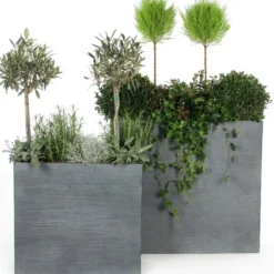 Muret Stream anthracite L.55 x l.22 x H.50 cm