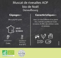 Muscat de Rivesaltes bio - 75 cl