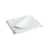 Nappe en coton enduit organique blanche et verte - 250 x 150 cm