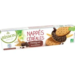 Nappés chocolat noir bio Bisson - 120 g