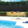 Natte brise vue Totaltex noir en polyéthylène 10 m x 100 cm