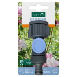 Nez de robinet coudé et articulé botanic® - Ø 20x27 Ø 26x34 avec embout automatique