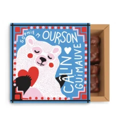 Ourson guimauve boite à mots tous doux Sophie M - 65 g