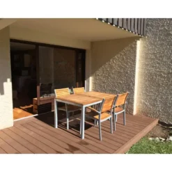 Pack complet terrasse composite chocolat 5 m2