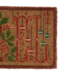 Paillasson en fibre de coco décor de Noël - 72 x 40 cm