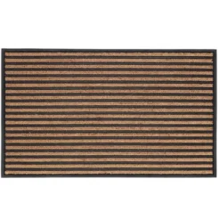 Paillasson en fibre de coco motifs traits taille L - 72,2 x 45,5 cm