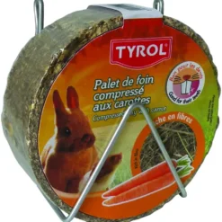 Palet de foin compressé aux carottes pour Lapin Tyrol 240g