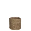 Panier cache-pot coloris marron en osier Atlantic Mica Decorations - 16 x Ø 16 cm