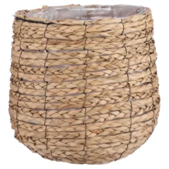 Panier rond coloris marron en jute Avalon Mica Decorations - 31 x Ø 30 cm