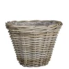 Panier rond en osier gris Marcia - Ø 35 x H 25 cm