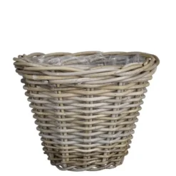 Panier rond en osier gris Marcia - Ø 35 x H 25 cm
