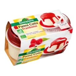 Panna cotta à la framboise Bonneterre - 260 g