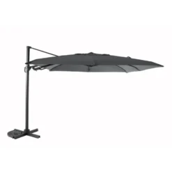 Parasol déporté carré coloris anthracide - 300 x 300 cm