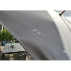 Parasol déporté carré coloris anthracide - 300 x 300 cm