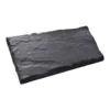 Pas de cheminement trapèze en béton coulé ton ardoise Hairie Grandon - 49 x 33/26 cm