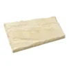 Pas de cheminement trapèze en pierre reconstituée beige Hairie Grandon - 49 x 33/26 cm