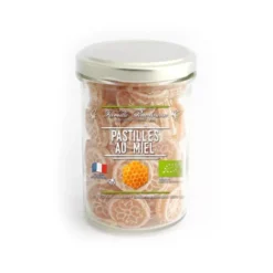 Pastilles bio en forme de ruche au miel en pot de 150 g