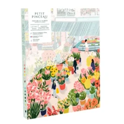 Peinture au numéro Marché aux fleurs Petit Pinceau by La Petite Épicerie - 25,5 x 33 cm