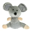 Peluche bouillotte souris grise aux grains de blé et à la lavande Artisan du Bien-Être