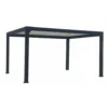 Pergola bioclimatique adossée motorisée noir sable avec lames blanches Green Outside Actual - 5 x 3 m