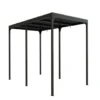 Pergola bioclimatique coloris gris en aluminium - 3,6 x 5,98 m