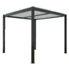 Pergola bioclimatique en aluminium noir Green Outside Event - 4 x 3 m