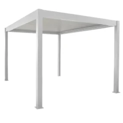 Pergola Zephir motorisée coloris blanc - 300 x 400 cm